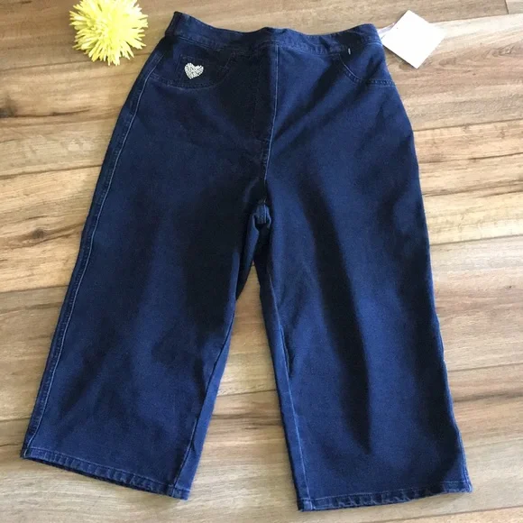 Premium Denim Crop Jeans NWT! Quacker Factory “Dream Jeannes” Size S - Picture 1 of 12